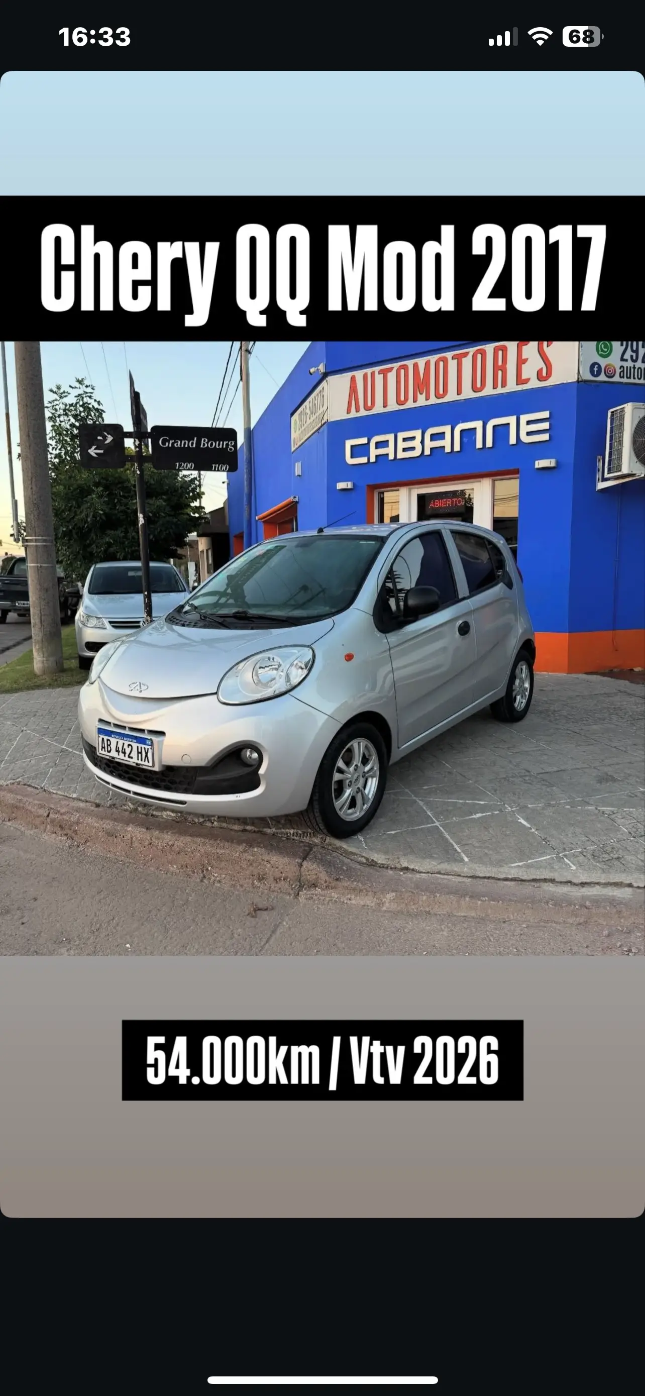 Chery QQ en venta en Coronel Suárez
